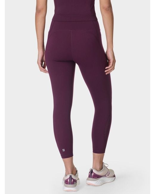Sweaty Betty Purple 7/8 Length Power Pro Workout Leggings