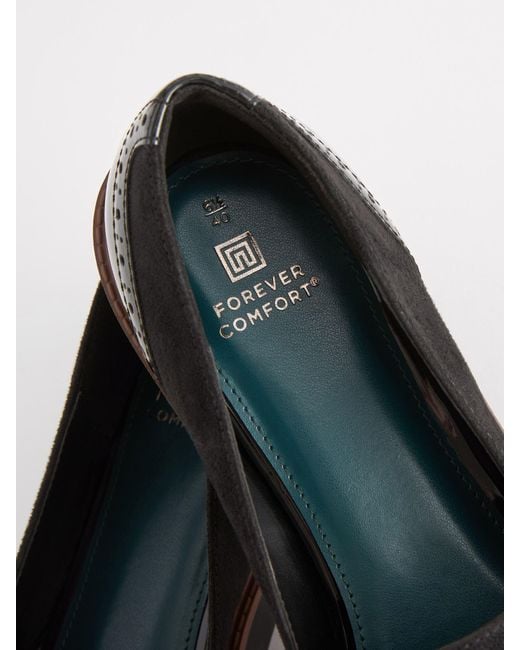 Next Black Forever Comfort Loafer Mit Budapester-Design Und Dicker Sohle