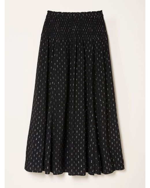 FatFace Black Fatface Harper Midi Skirt