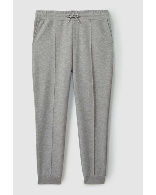 Reiss Premier Interlock Jogginghose Aus Jersey Mit Kordelzug in Gray für Herren