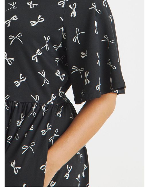 Simply Be Black Supersoft Jersey Boat Neck Pocket Midi Dress