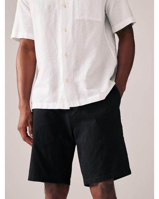 Next Black Slim Fit Stretch Chino Shorts 2 Pack for men