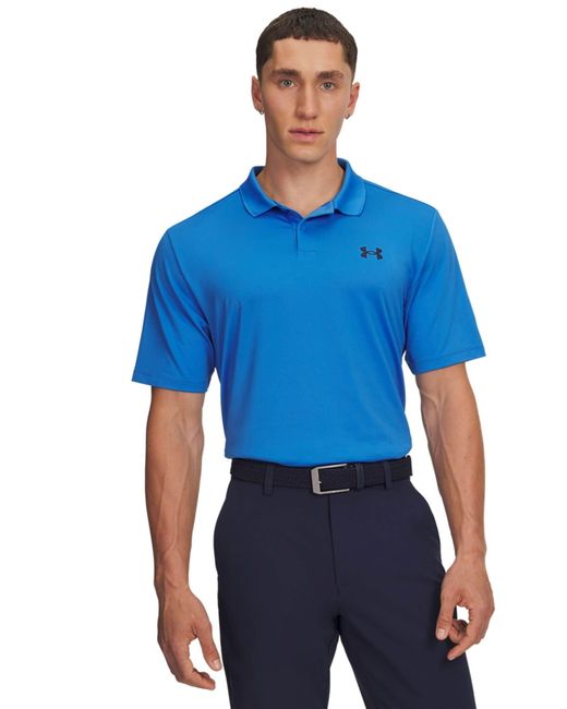 Under Armour Blue Matchplay Short Sleeve Polo Shirt for men