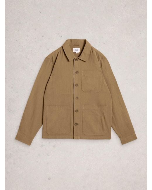 White Stuff Natural Westgate Linen Blend Jacket for men