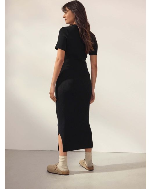 Next Black Maternity Collared Dress