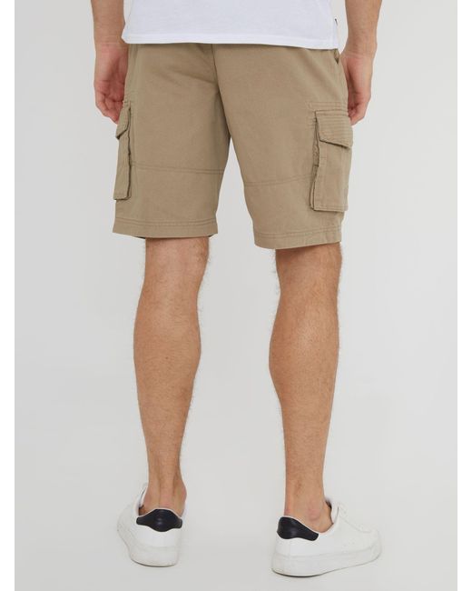 Threadbare Natural Cargo Shorts for men