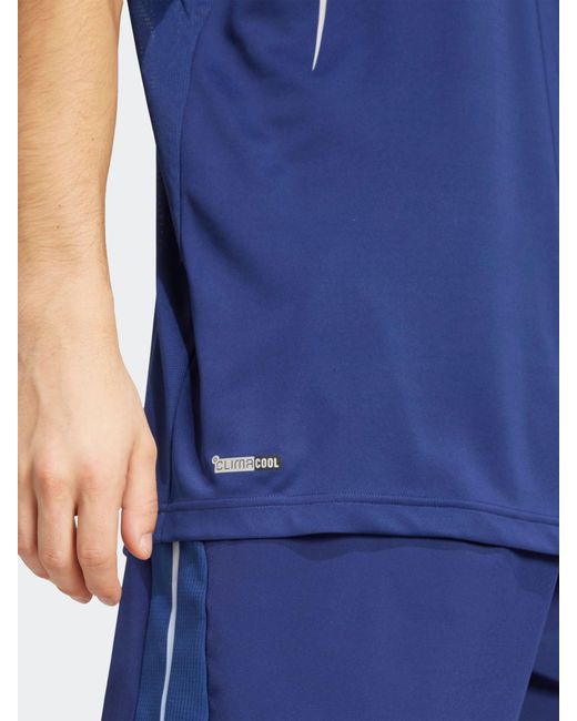 Adidas Blue Tech Apparel T-Shirt for men