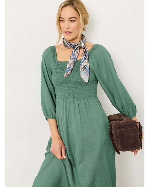 FatFace Green Fatface Adele Regular Midi Dress