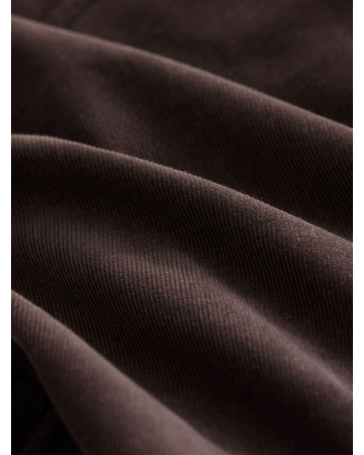 Next Brown Western Styling Long Sleeve Cord Shirt for men