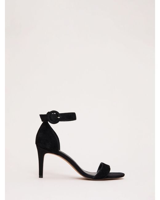 Phase Eight Black Phase Eight Suede Strap Sandal