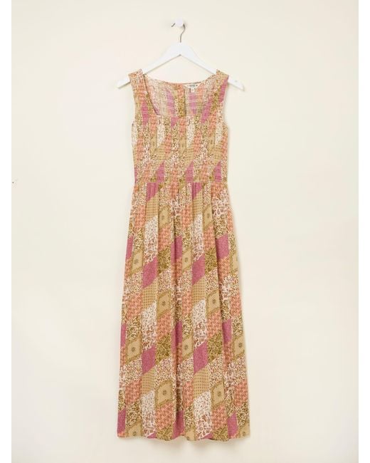 FatFace Natural Fatface Aria Midi Dress