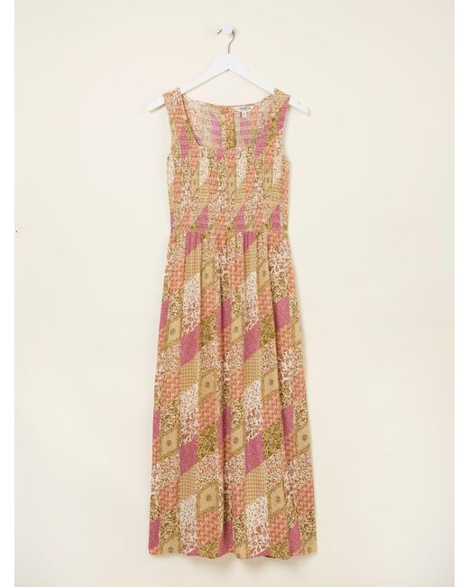 FatFace Natural Fatface Aria Midi Dress