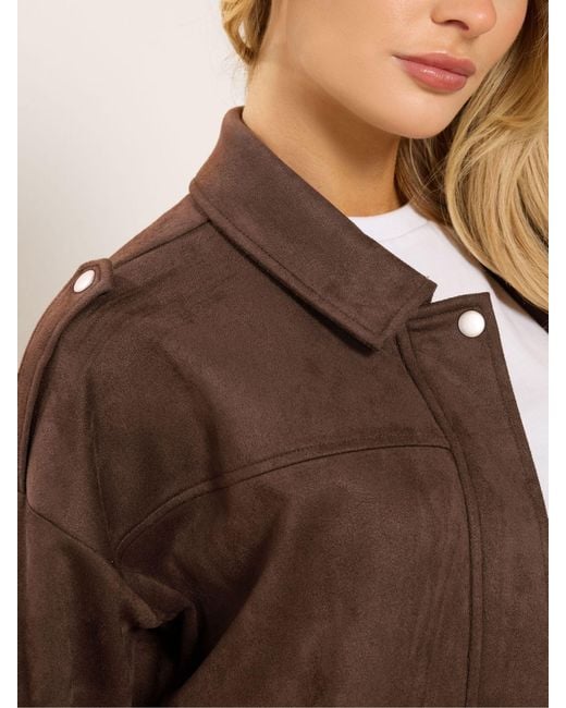 M&CO. Brown M & Co Suede Bomber Jacket