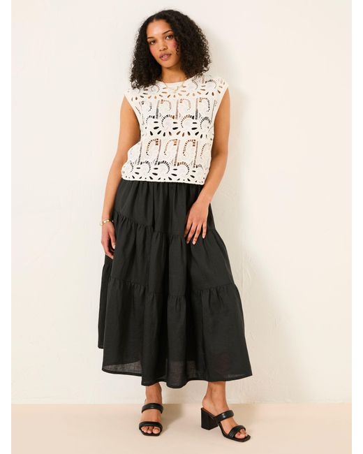 FatFace Brown Fatface Valerie Voluminous Skirt