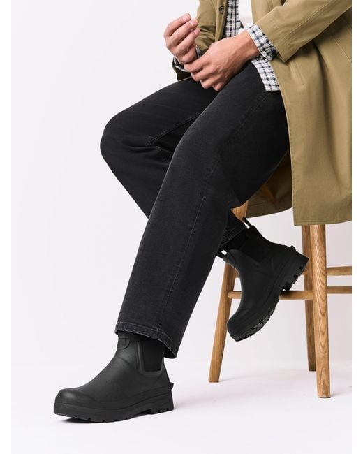Next Black Ankle Wellies for men
