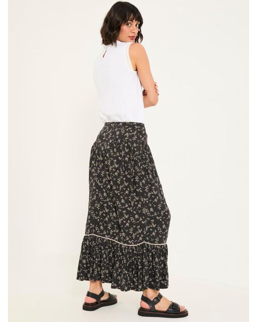 FatFace White Fatface Aurielle Maxi Skirt