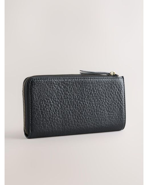 Next Gray Zip Large Purse