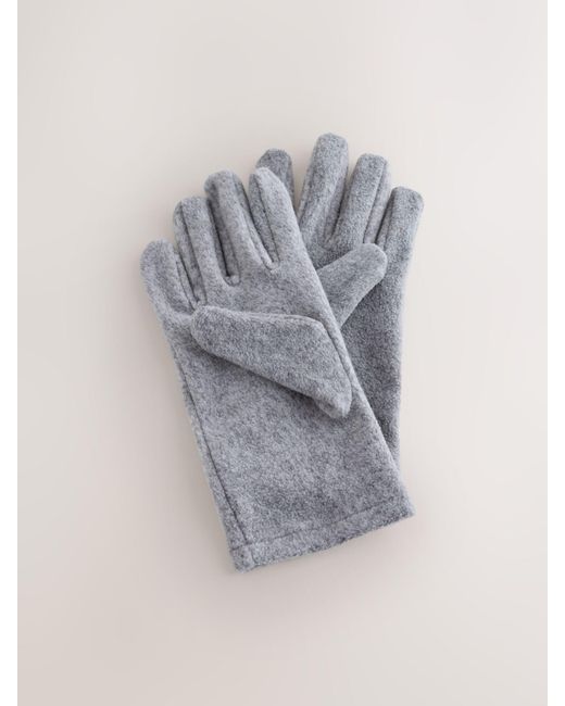 Next Gray Fleece Gloves