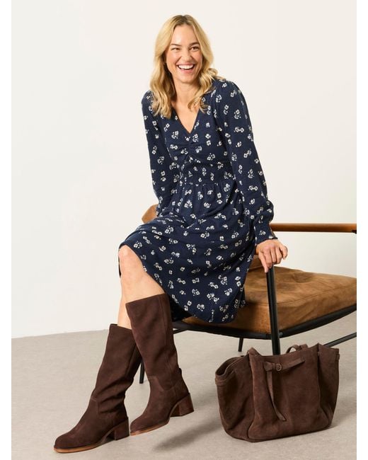 FatFace Blue Fatface Sophie Petite Jersey Dress