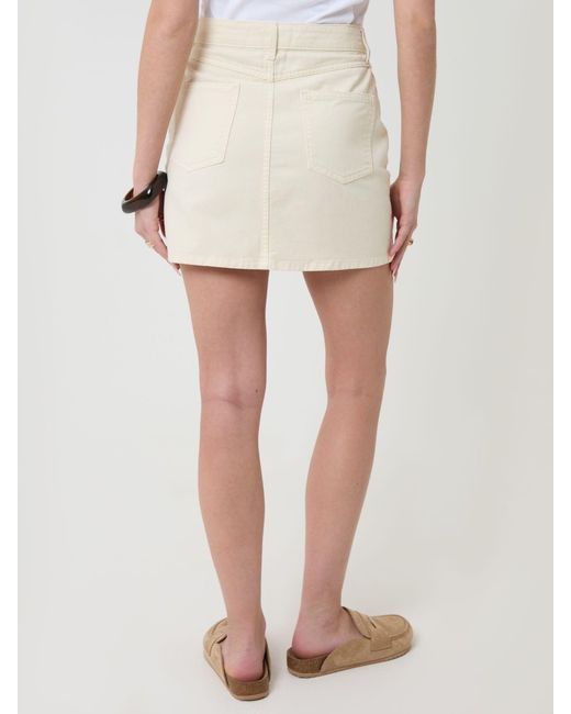 Threadbare White Denim Mini Skirt