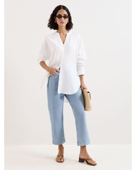 Phase Eight White Mathilde Linen Shirt