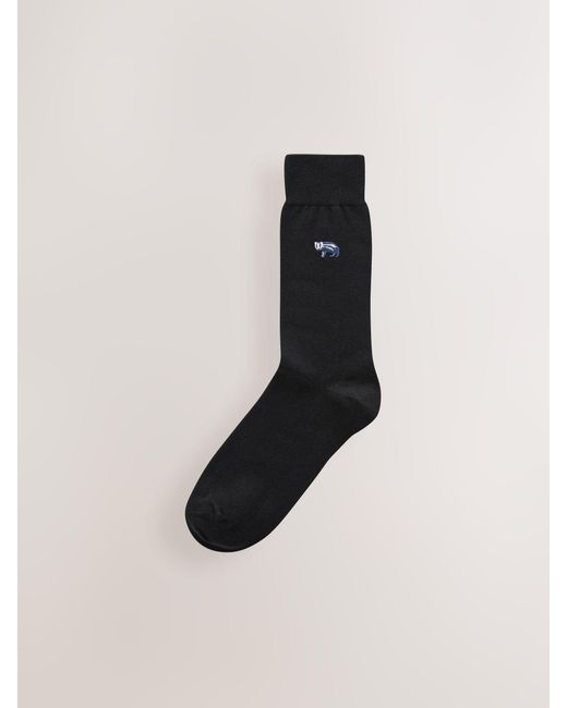 Next Socken Mit Origineller Stickerei, 8Er-Pack39-42.5 in Black für Herren
