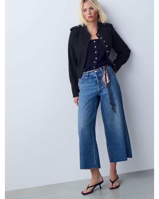 Next Blue Military Jacket