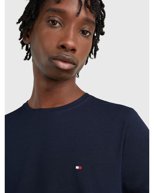 Tommy Hilfiger Slim Fit Core Stretch T-Shirt Mit Rundhalsausschnitt in Blue für Herren