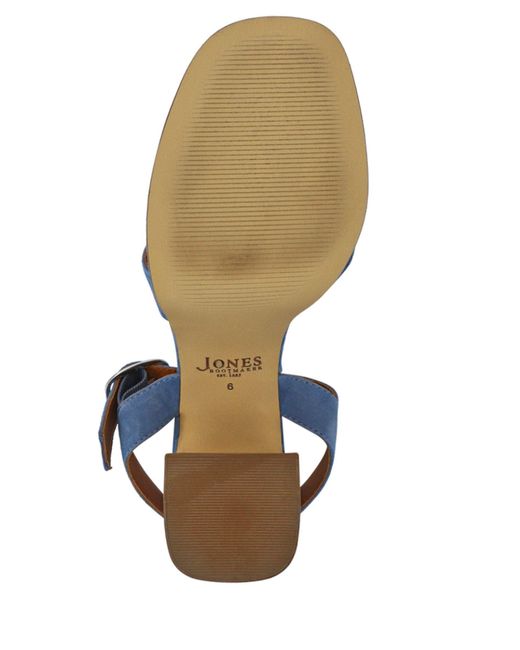 Jones Bootmaker Blue Jones Bootmaker Gladiola2 Leather Platform Sandals