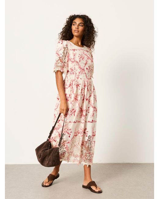 FatFace Pink Fatface Alice Regular Midi Dress
