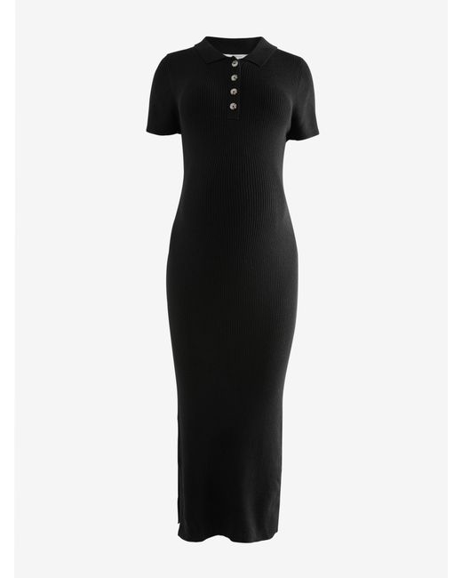 Next Black Maternity Collared Dress