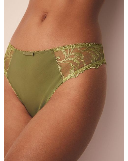 Next Natural Ecru Embroidered Knickers 2 Pack