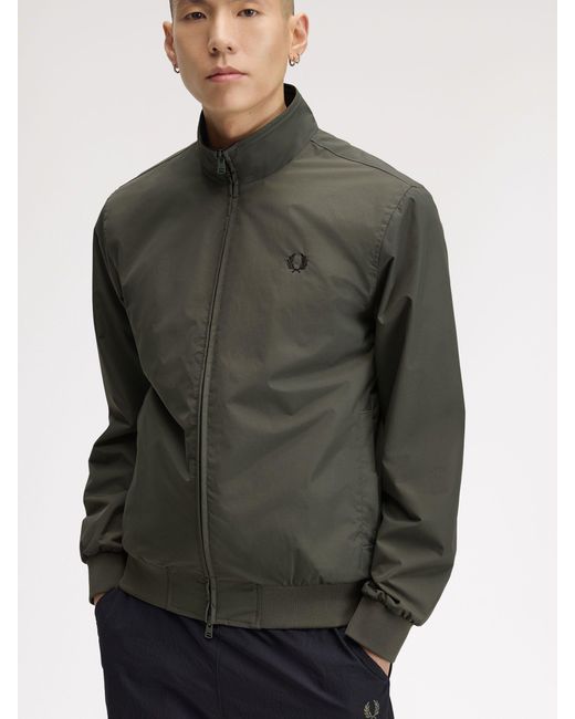 Fred Perry Green Fred Perry Brentham Jacket for men