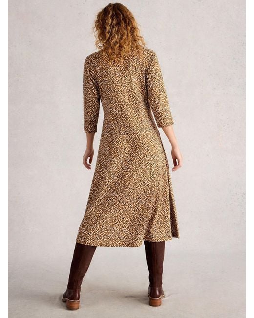 White Stuff Natural Rua Jersey Shirt Dress