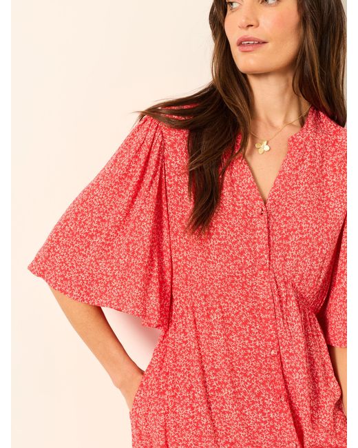 FatFace Pink Fatface Paige Petite Midi Dress
