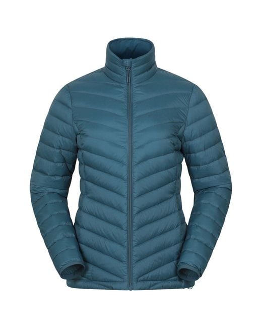 Mountain Warehouse Blue Featherweight Water Resistant Down Jacket