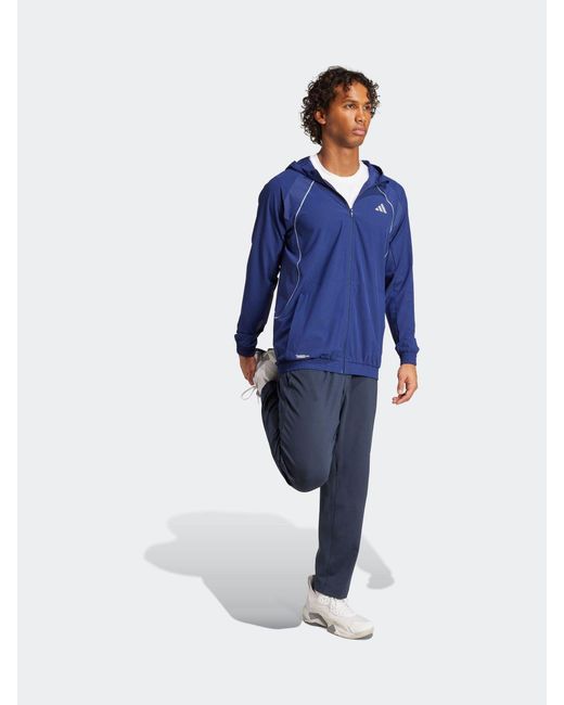 Adidas Blue Tech Apparel Hoodie for men