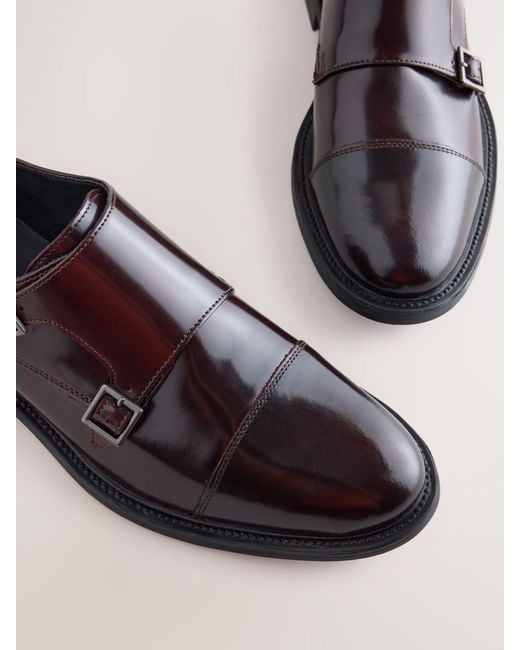 Next Multicolor Double Monk Shoes for men