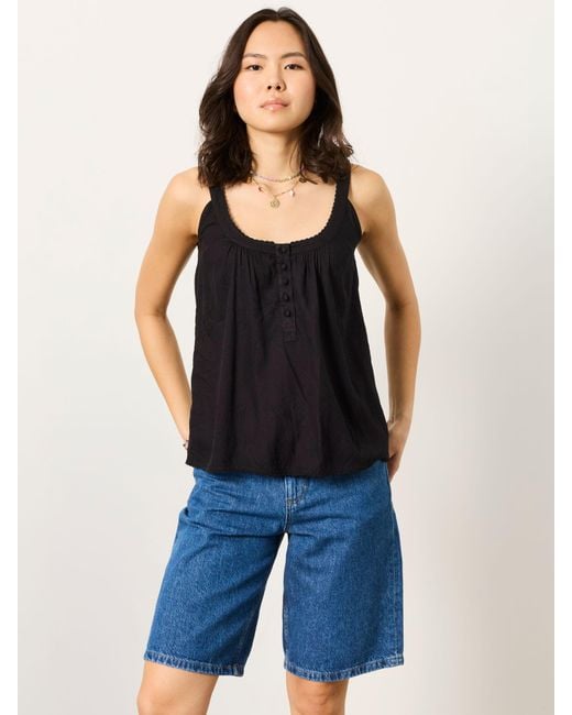 FatFace Black Fatface Layla Cami Top