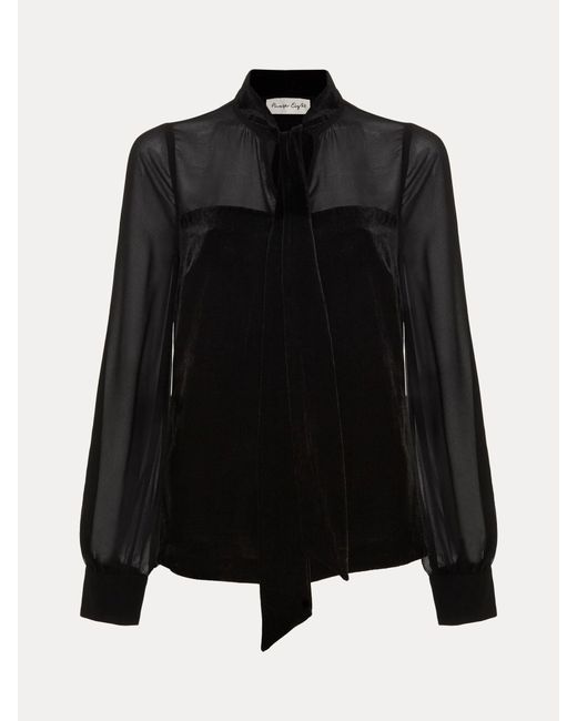 Phase Eight Black Raye Blouse