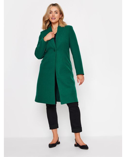 M Com Green Tailored City Coat
