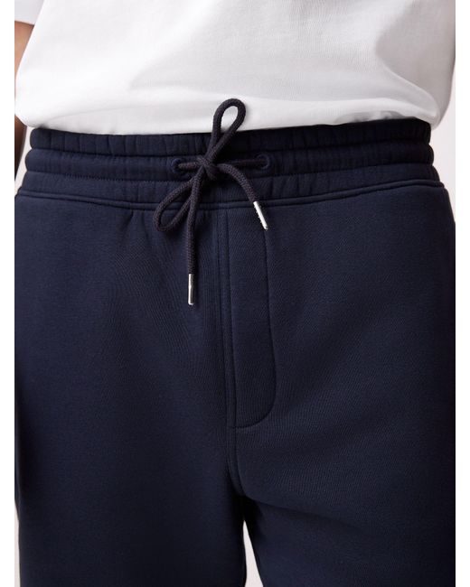 Next Blue Brushed Jersey Zip Pocket Shorts for men