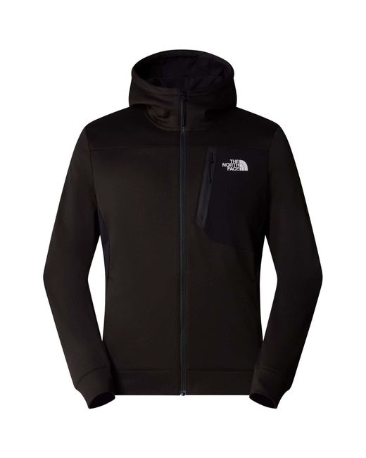 The North Face Herren Mountain Athletic Fleecejacke Mit Durchgehendem Reißverschlussx-Small in Black für Herren