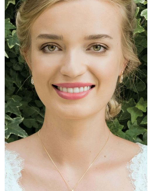 Ivory & Co. Natural Belmont And Crystal Teardrop Set