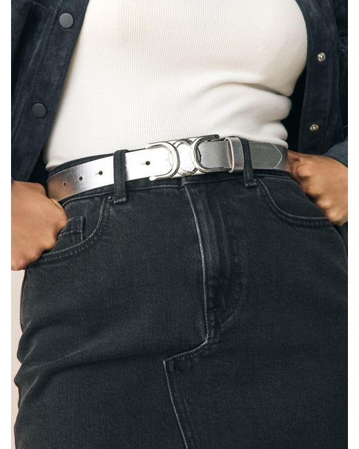 Next Natural Regular Statement Buckle Leather Belt