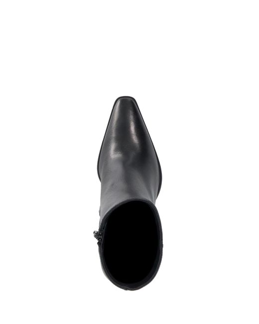 Dune Black Papped Ankle Boots
