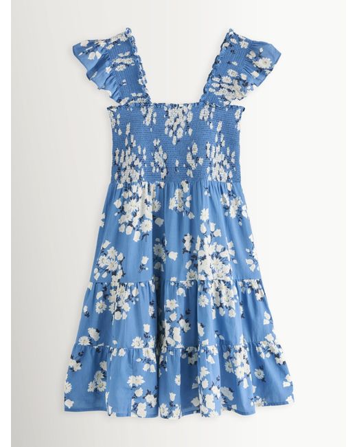 Rixo Blue Amelia Bouquet Sidney Dress