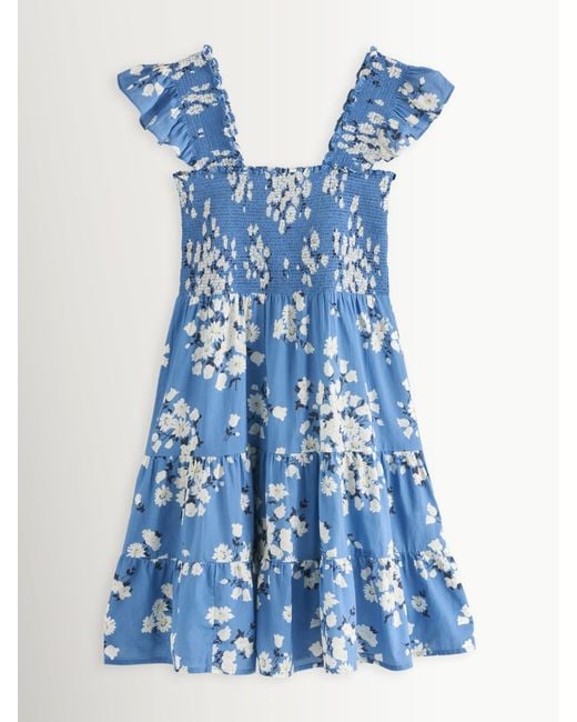 Rixo Blue Amelia Bouquet Sidney Dress