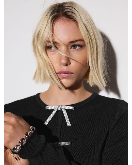 Next Black Smart Embellished Bow Jacket