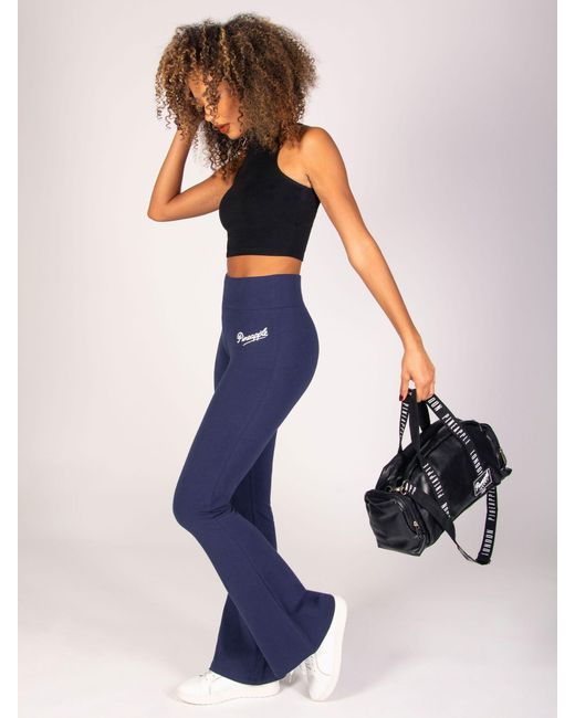 Pineapple Blue Flare Jersey Trousers